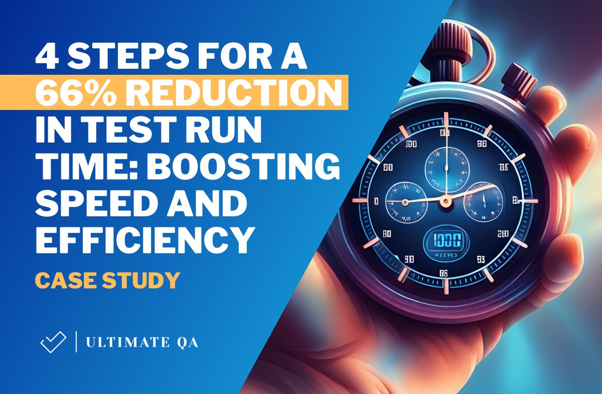 🚀 New Blog Post! 
Discover 4 steps to reduce test run time by 66% and boost efficiency. Only 24.37% of orgs pass 90% of desktop tests. Learn how to improve your testing speed now!

🔗 Read the full article here: ultimateqa.com/reduction-in-t…