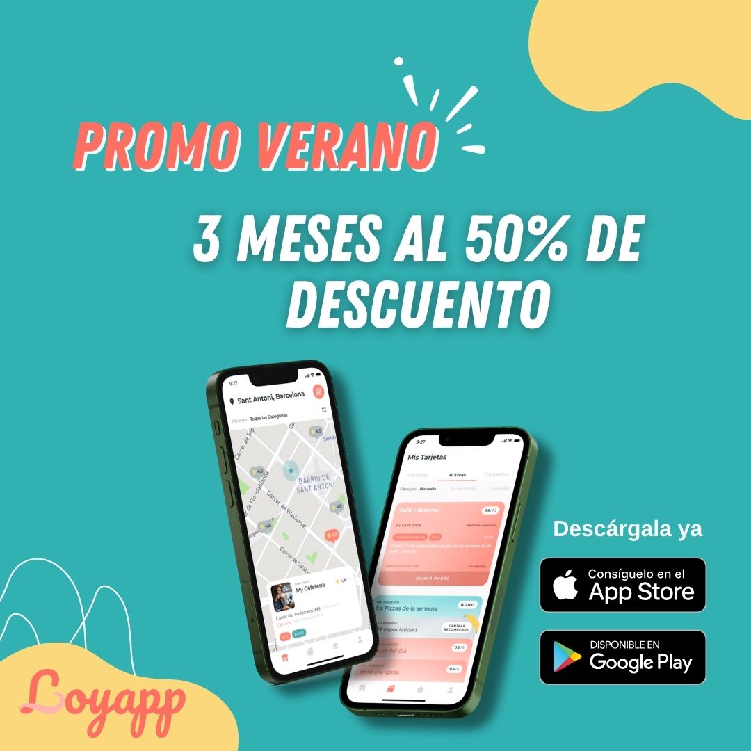 🌞🎉 ¡Nos Hemos Vuelto Locos! 🎉🌞
Este verano, queremos ayudarte a fidelizar a tus clientes como nunca antes. ¡Disfruta de nuestra promoción especial y obtén 3 meses al 50% de descuento en nuestros planes de fidelización!