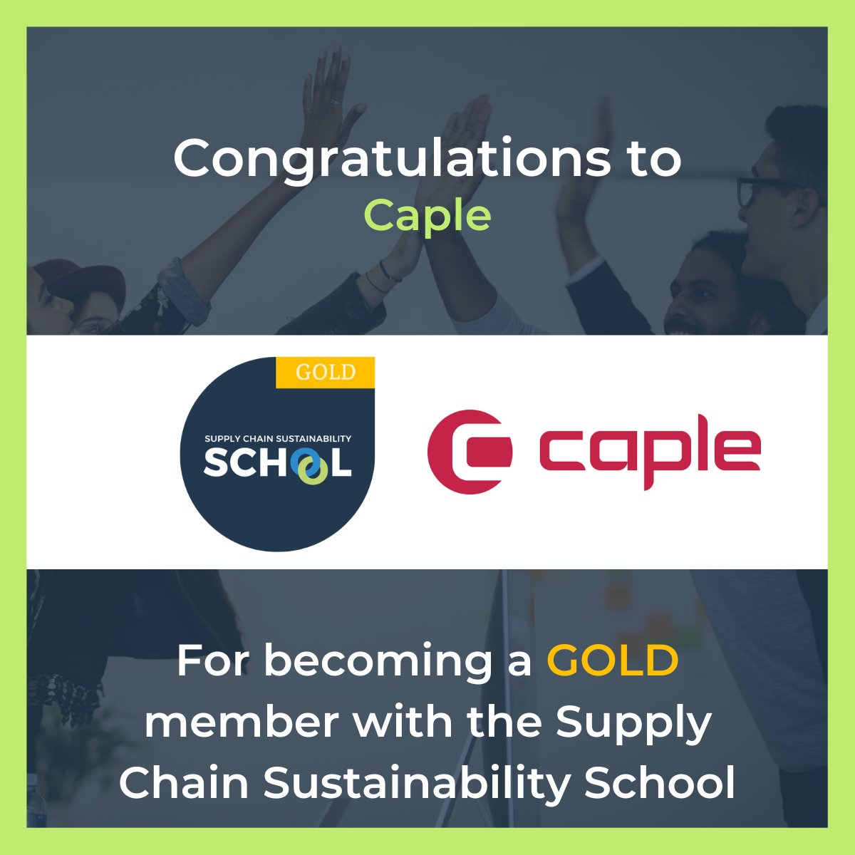 SupplyCSSchool's tweet photo. Congratulations to Caple for becoming the latest School member to reach gold status. ⭐

Read their case study to learn about how they have benefitted from being an active member of the School.

Download here ▶️ https://t.co/jFLVTeIyiB

#GoldSCSS https://t.co/6XeAnaAvZ4