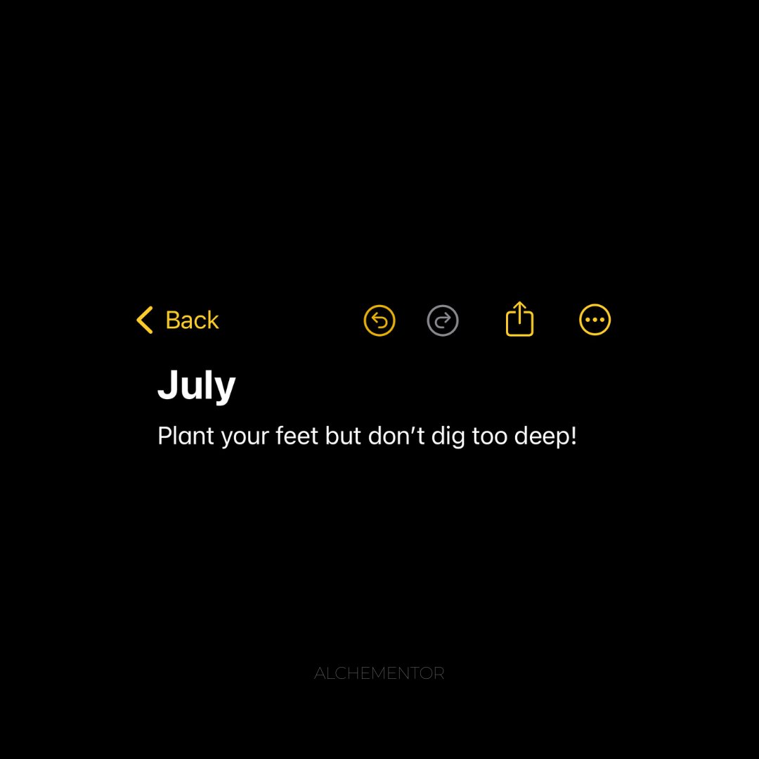 Alchementor's tweet photo. July notes dump 🤓

The second half of the year will be epic! 🤙🏽

Plus it's my birthday month so be prepared for that Virgo energy. 😎 https://t.co/1xAcmMCuem