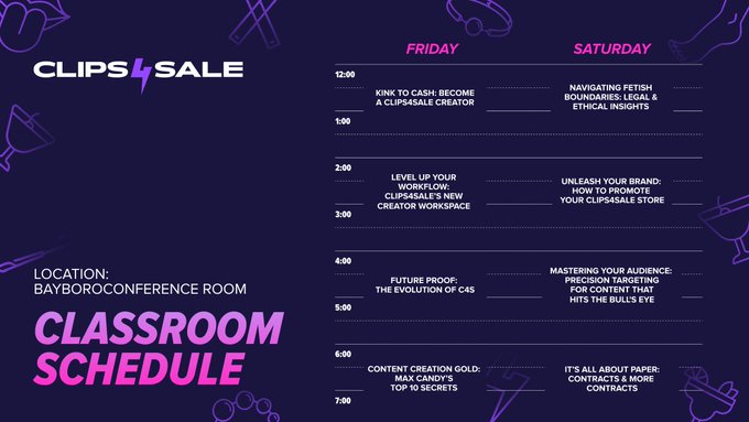 Join our kinky C4S classes at Fetish Con! 🔥📚   Discover sessions that will spark your passion and curiosity