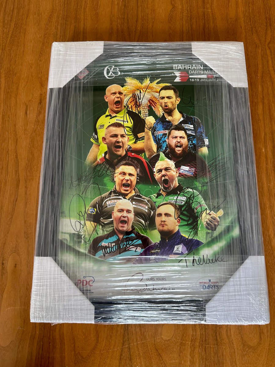 jessiemaytrust's tweet photo. 🎯 Own a signed photo of the top 8 dart players—Littler, Van Gerwen, Humphries, Wright, Cross, Price, Aspinall, &amp; Smith! Proceeds aid Jessie May.

Bid Now: https://t.co/eoF6RCk5m2 💜 #DartsStars  #CharityAuction #PDC #MatchRoom https://t.co/5mTGgIk5Oc