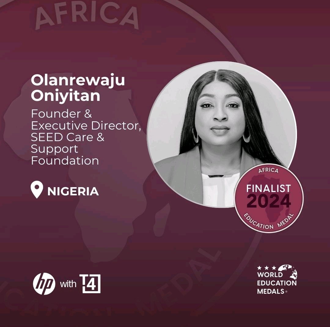 I am so excited to announce that 𝗜'𝗺 𝗮𝗺𝗼𝗻𝗴 𝘁𝗵𝗲 𝗧𝗼𝗽 𝟭𝟬 𝗙𝗶𝗻𝗮𝗹𝗶𝘀𝘁𝘀 𝗼𝗳 𝘁𝗵𝗲 𝗽𝗿𝗲𝘀𝘁𝗶𝗴𝗶𝗼𝘂𝘀 𝗔𝗳𝗿𝗶𝗰𝗮 𝗘𝗱𝘂𝗰𝗮𝘁𝗶𝗼𝗻 𝗠𝗲𝗱𝗮𝗹 𝟮𝟬𝟮𝟰, founded by <a href="/T4EduC/">T4 Education</a> &amp; <a href="/HP/">HP</a> 

#Top10 #AfricaEduMedal #ChngemakersInEducation #TransformingEducation #SDG4
