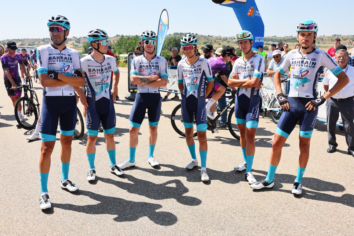 Team Bahrain Victorious (@bhrvictorious) on Twitter photo 🇪🇸 #VueltaBurgos | ST 03
⛰️ Today the peloton will face a mountain course with the only proper summit finish of the week. We’re down to 6 riders but still combative and aiming for a good result! <a href="/VueltaBurgos/">Vuelta a Burgos</a>
#RideAsOne #rideforGino
📸 <a href="/SprintCycling/">SprintCycling</a> 🇪🇸 #VueltaBurgos | ST 03
⛰️ Today the peloton will face a mountain course with the only proper summit finish of the week. We’re down to 6 riders but still combative and aiming for a good result! <a href="/VueltaBurgos/">Vuelta a Burgos</a>
#RideAsOne #rideforGino
📸 <a href="/SprintCycling/">SprintCycling</a>