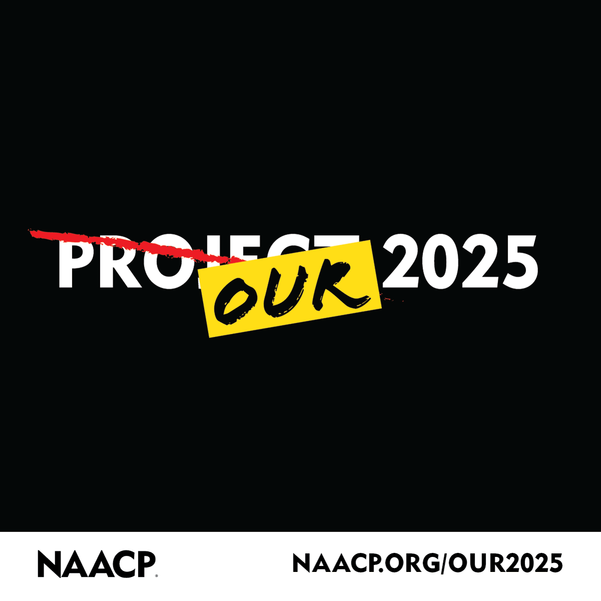 We will not let Project 2025 become our future. To keep these dangerous policies from becoming our reality, we will VOTE and VOLUNTEER. Join us.
#Our2025 naacp.org/project2025