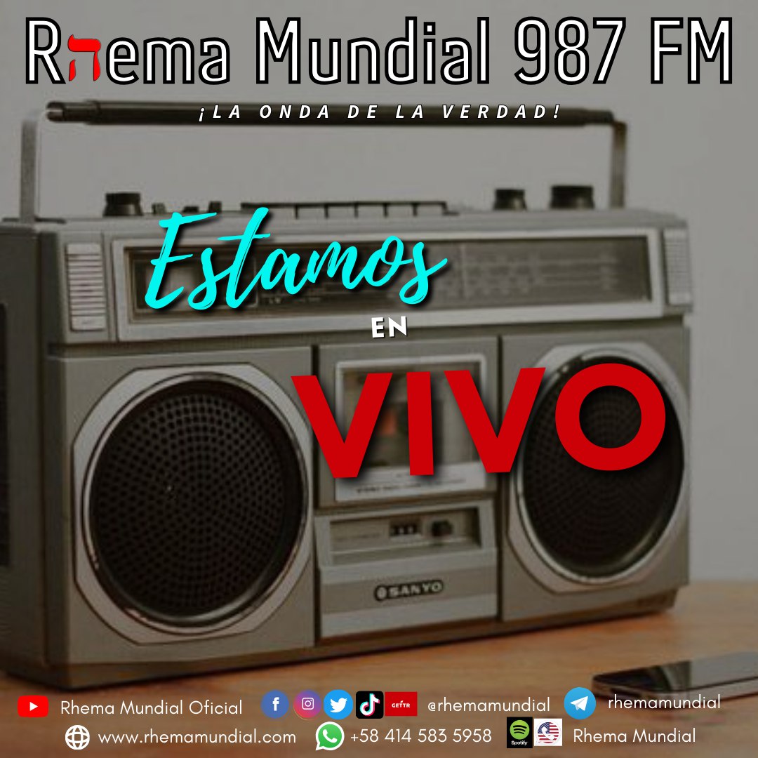 Rhema987fm's tweet photo. Baruj Hu Baruj Shemó HalleluYaH.

https://t.co/kV5AqdBffz

☝️Pulsa el links y disfruta de la Radio Online. Bendiciones de lo alto. https://t.co/C5BDvuLvSx
