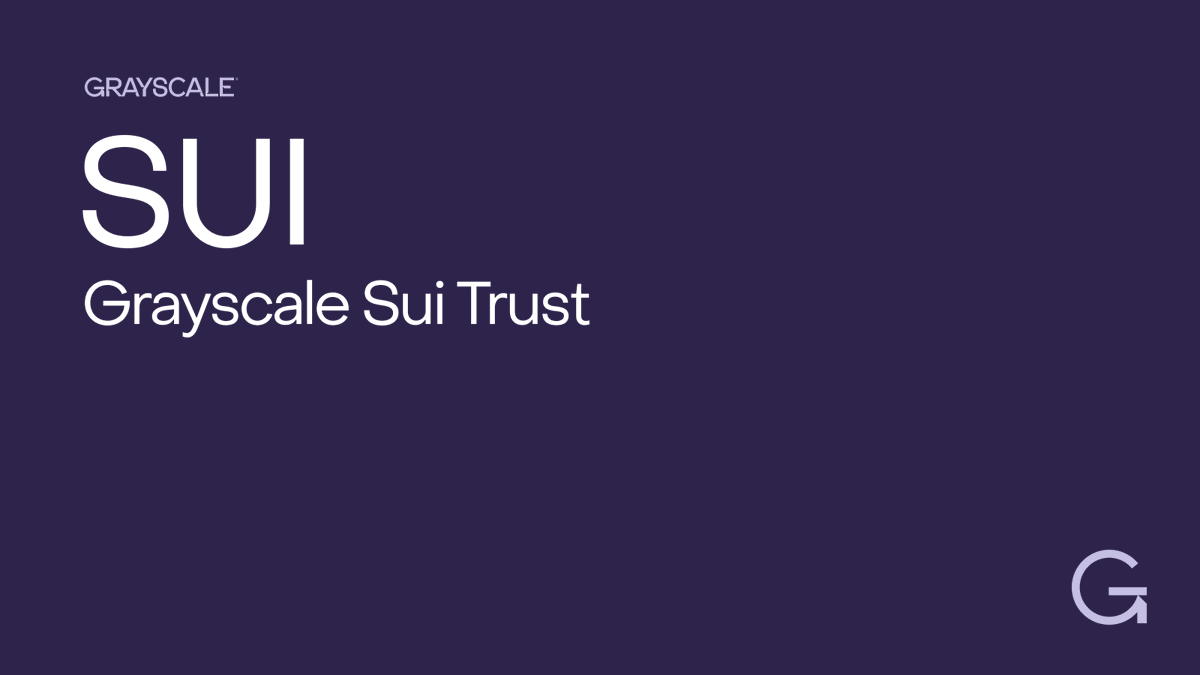 Grayscale's tweet photo. Grayscale Sui Trust is focused solely on investing in $SUI, the token underpinning the Sui protocol, a Layer 1 smart contract blockchain to enable scalable decentralized applications.

See important disclosures, or speak to a team member: https://t.co/WgCAFA7E8L 

3/3 https://t.co/YJXYWM8tP9