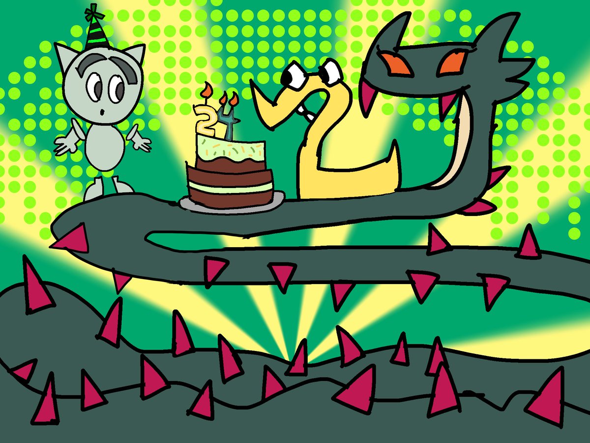 CitrusyGlitter's tweet photo. 2 and 4: “Happy Birthday to you, Fella!”
Fella: “Gee, I have no words to say. That cake looks awesome! Thanks, you two!”
Number Lore is made by @MikeSalcedo_
#art #artwork #digitalart #numberlore #numberlore2 #numberlore4 #deviantart #24thanniversary https://t.co/BiQ6AZyZxu