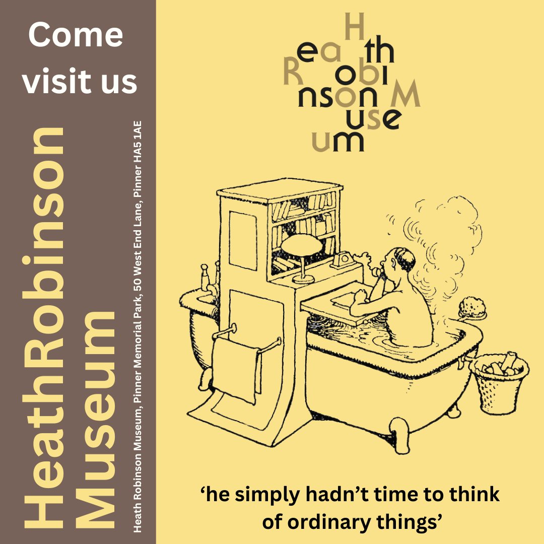 hrobinsonmuseum's tweet image. Why not pop in &amp;amp; say hello? We'd love to see you! 👋
#supportyourlocalmuseum
Check out our full list of summer fun - most events are KIDS GO FREE!
👉heathrobinsonmuseum.org/#whatson
#PinnerPark #PinnerMemorialPark #Harrow #Ruislip #Northwood #HatchEnd #HeathRobinsonMuseum #KidsGoFree