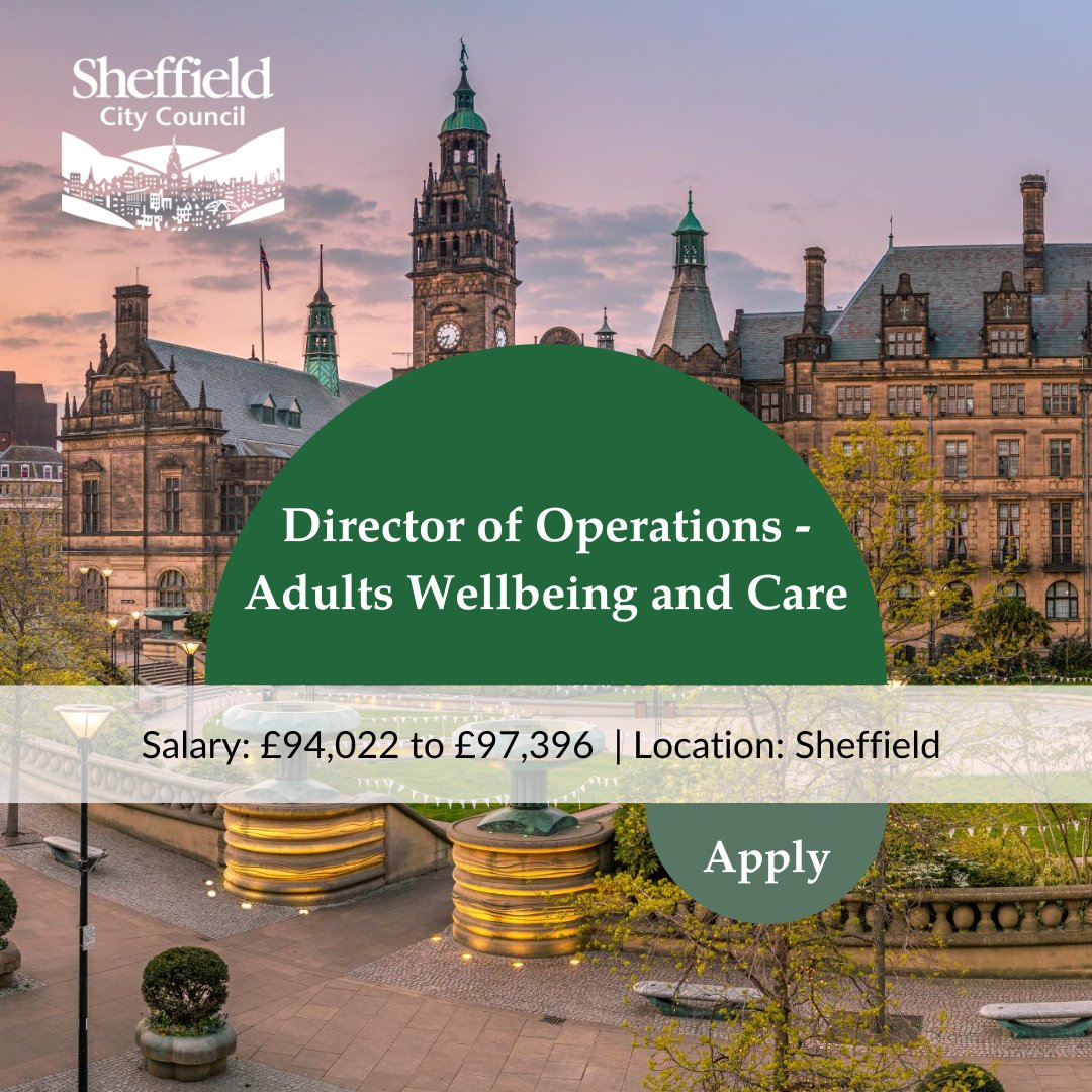 GatenbySanderson (@gatenbys) on Twitter photo NEW OPPORTUNITY <a href="/SheffCouncil/">Sheffield City Council</a>
As the Council's Director of Operations, you will spearhead operational performance and service transformation.
To learn more, visit tinyurl.com/mryms4ea
#OperationsDirector #AdultSocialCare #Sheffield NEW OPPORTUNITY <a href="/SheffCouncil/">Sheffield City Council</a>
As the Council's Director of Operations, you will spearhead operational performance and service transformation.
To learn more, visit tinyurl.com/mryms4ea
#OperationsDirector #AdultSocialCare #Sheffield