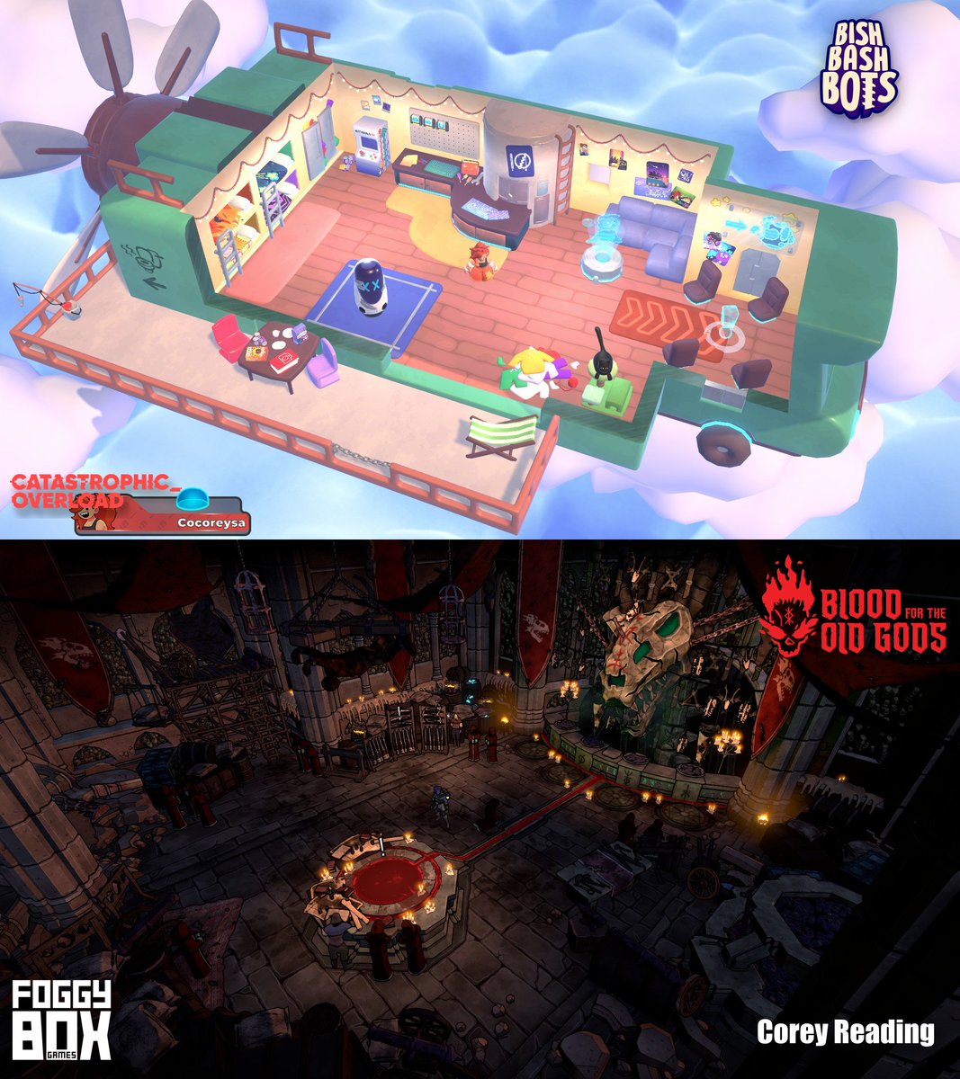 From cutesy to a literal blood bath, I've had to make a couple Game Lobbies in my time, both on either ends of the extremes. <a href="/FoggyBoxGames/">Blood for the Old Gods - Wishlist Now!</a> <a href="/BishBashBots/">Bish Bash Bots</a>