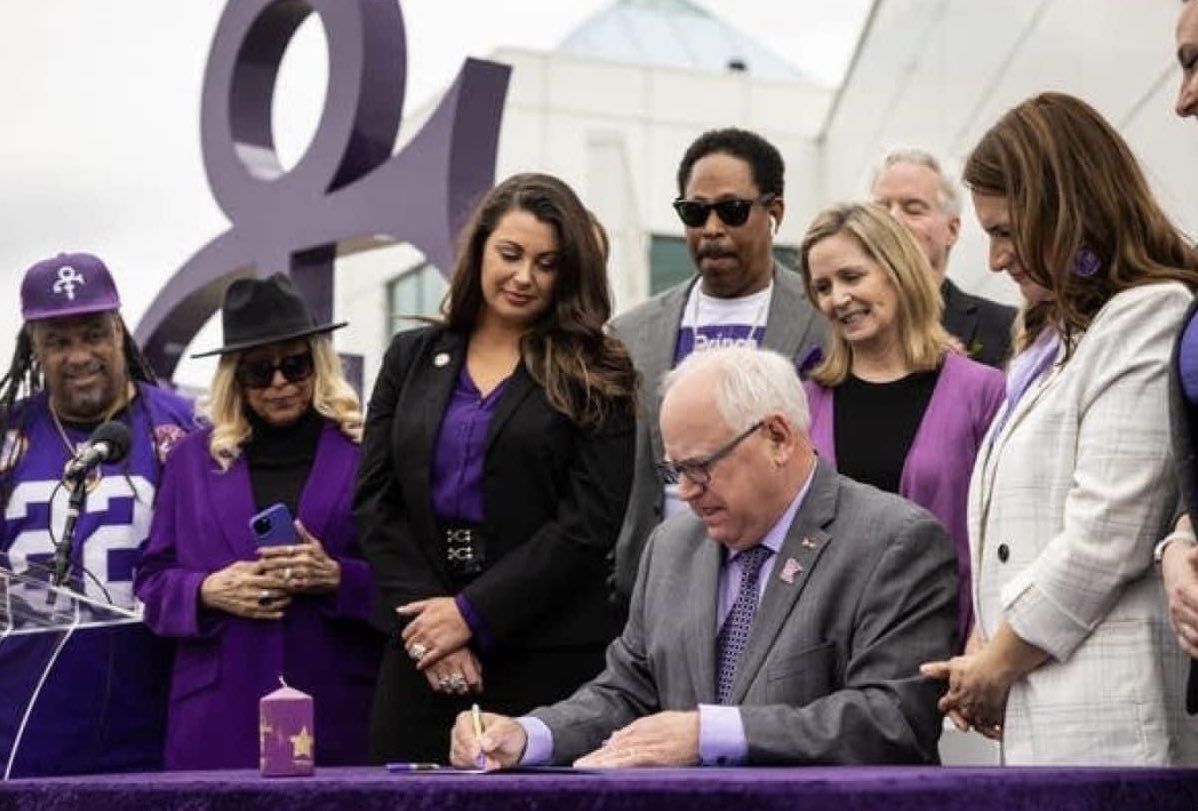 HesherZero's tweet photo. Seen here: Minnesota Governor Tim Walz signing comprehensive Pussy Control legislation into law. https://t.co/8Ra9xeTXbh