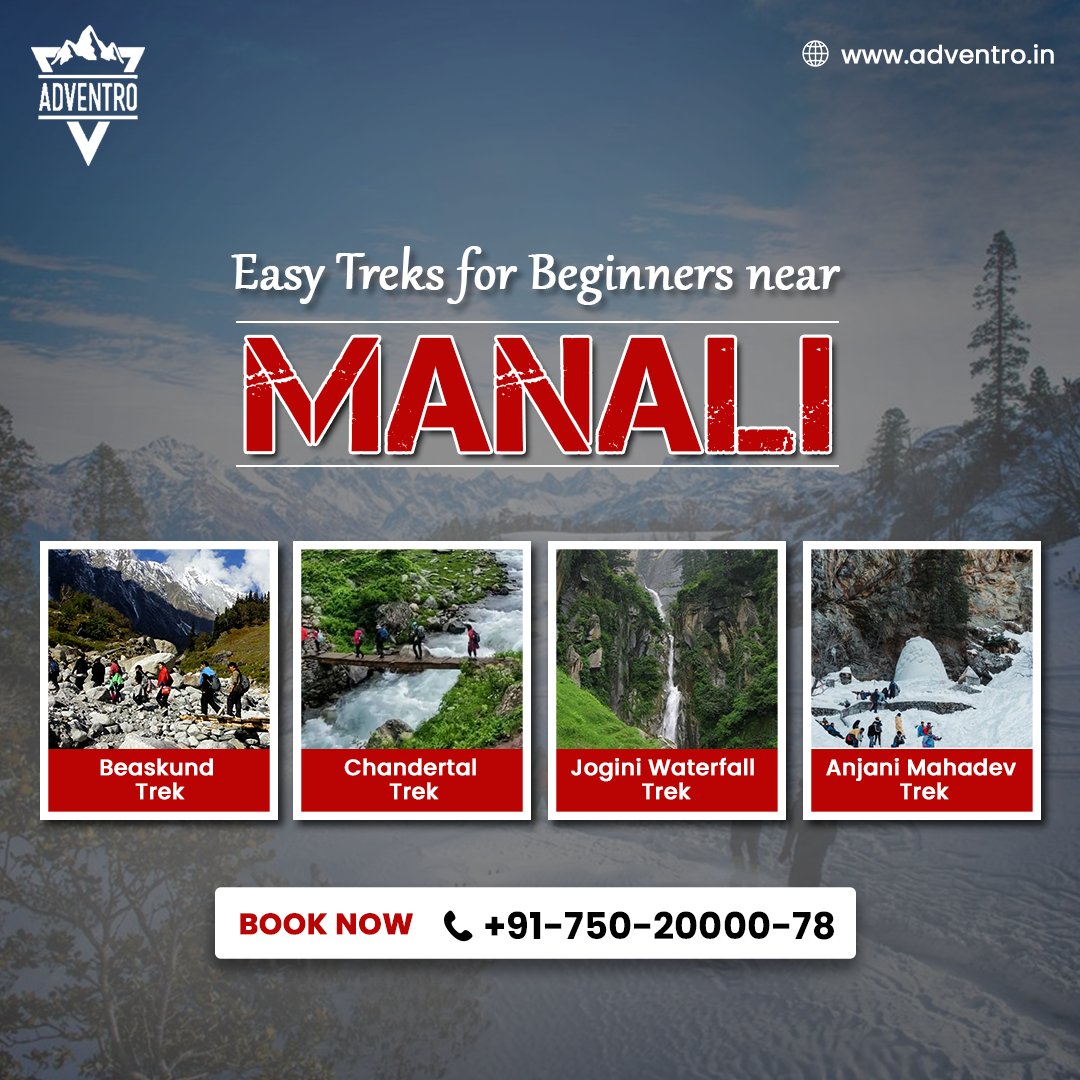 adventro_manali's tweet photo. Discover nature's wonders just a stone's throw away!  Plan these upcoming #longweekend with #friends &amp; family to #explore #Manali 's scenic beauty with these 4 #easytreks perfect for #beginners
#ManaliAdventures #trekkingnearmanali #trekkinginkullu #naturewalk #onedaytrek #trek https://t.co/ccANprUlBu
