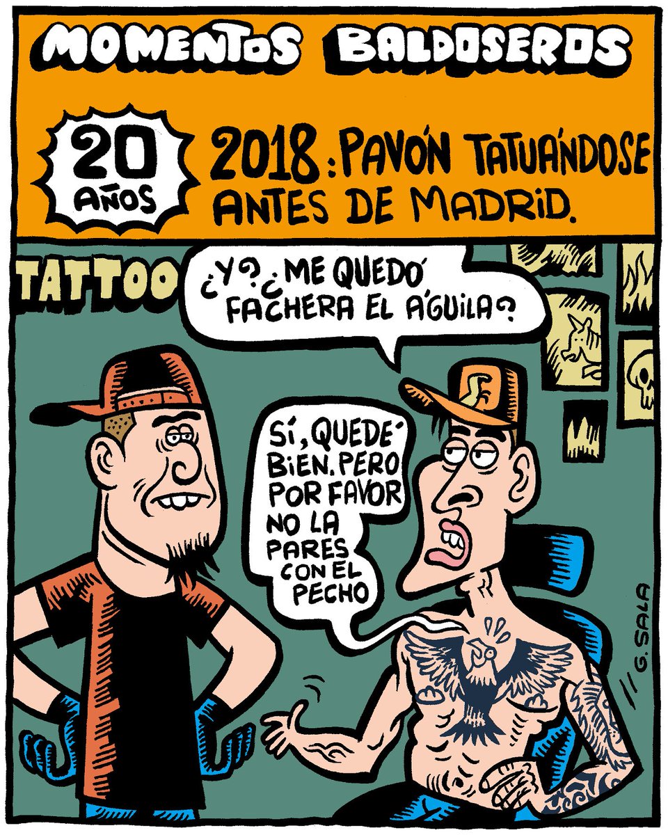 2018. Pavón tatuándose antes de Madrid.

¿Te acordás de este momento?