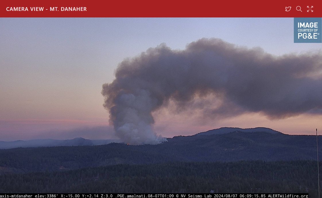jordantolberttv's tweet photo. Images from the #alertwildfire cameras showing the #CrozierFire burning north of Placerville this morning in El Dorado county. @abc10
Find fire/evacuation information here:
https://t.co/3Iqh7IJPdo https://t.co/vxb803d7hp