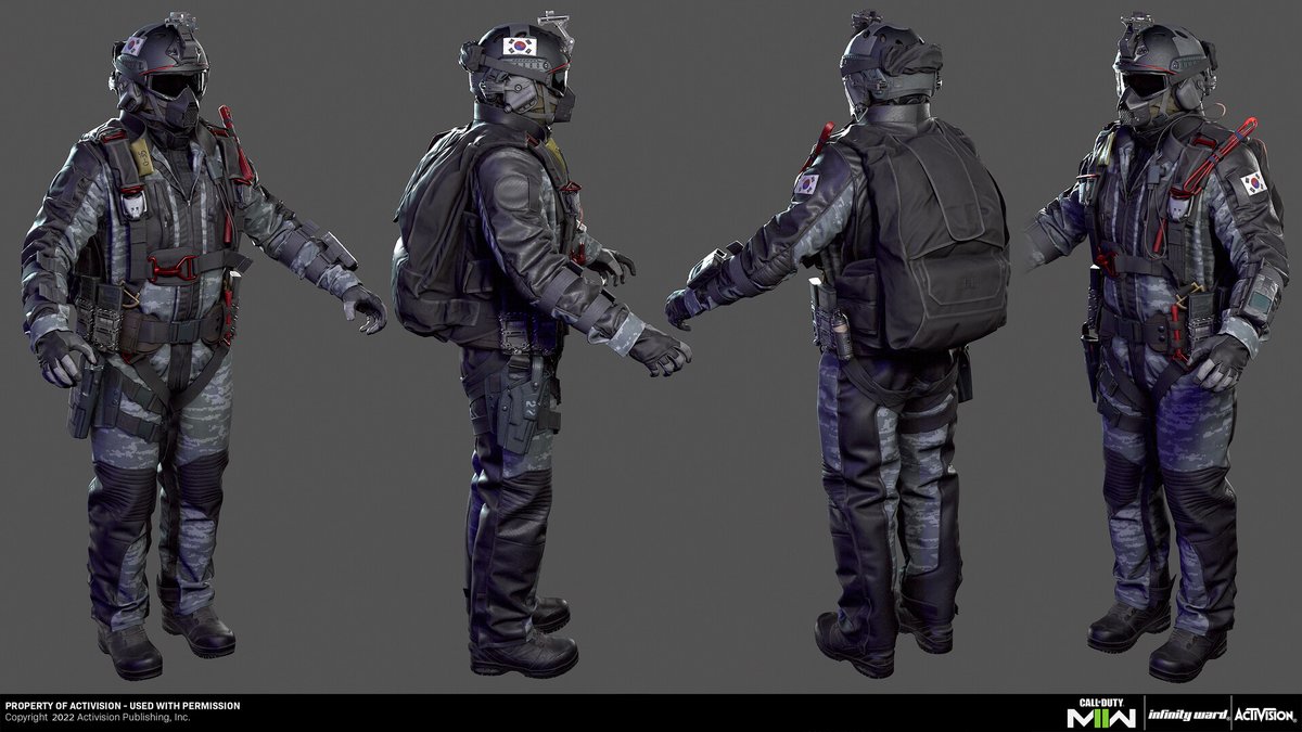 Polako93_'s tweet photo. Horangi skin for Call of Duty MW2.
#callofdutymodernwarfare2 #Horangi #3dartwork #characterdesign #zbrush #substancepainter #maya #marvelousdesigner #gamedev https://t.co/CPKC66svAr