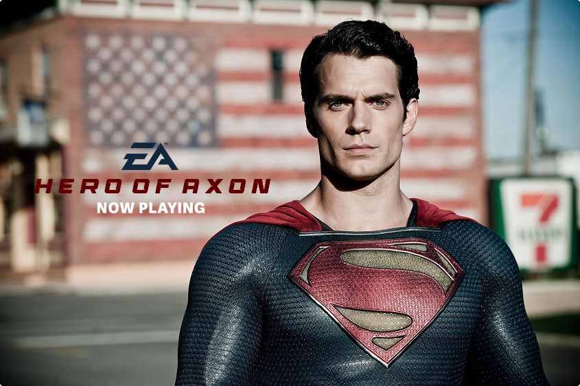 JCPFilms's tweet photo. Welcome to the EACU. #HeroOfAxon, the first-ever live action Superguy film, starring @DWRhodesActor, is now playing. @EAMultiverse https://t.co/CNBo6enqrJ