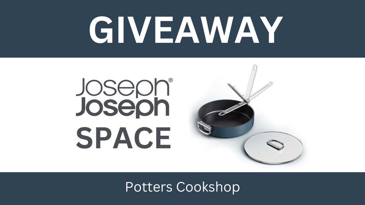 PottersCookshop's tweet photo. To enter to #win this #JosephJosephSpace 28cm #NonStick #FoldingHandle #SautePan &amp; Lid in #MidnightBlue worth £134.95! Simply head to our pinned post - GOOD LUCK!

#josephjoseph #potterscookshopjojospace #cookshop #essex #giveaway #freestuff https://t.co/fPLYnNJqhy