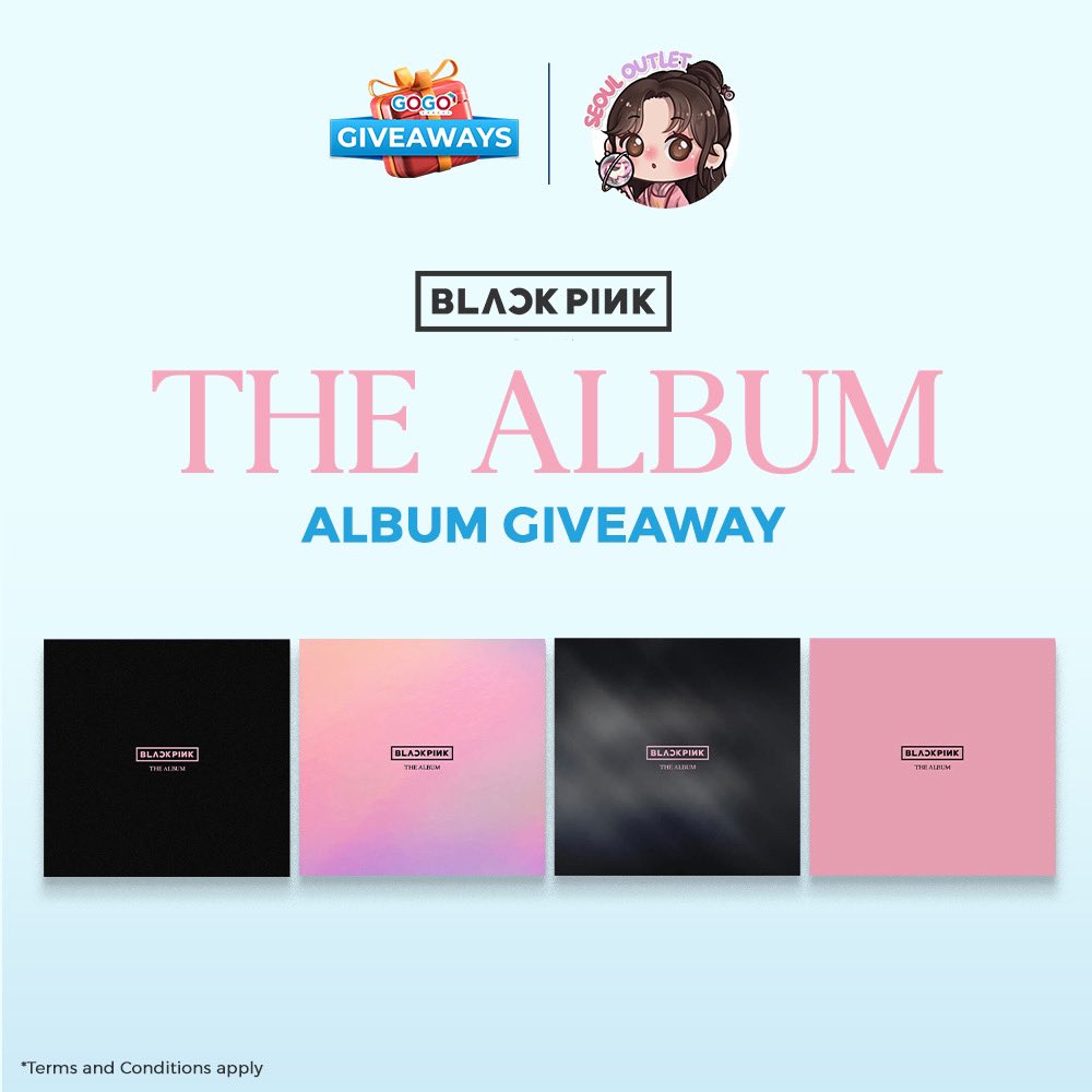 seouloutletph's tweet image. BLACKPINK ‘THE ALBUM’ ALBUM GIVEAWAY

- RT &amp;amp; Follow us + @gogo_xpress 
- Reply and use #GoGoXpress 

Don’t forget to interact with their posts!

Ends in a week! 😚