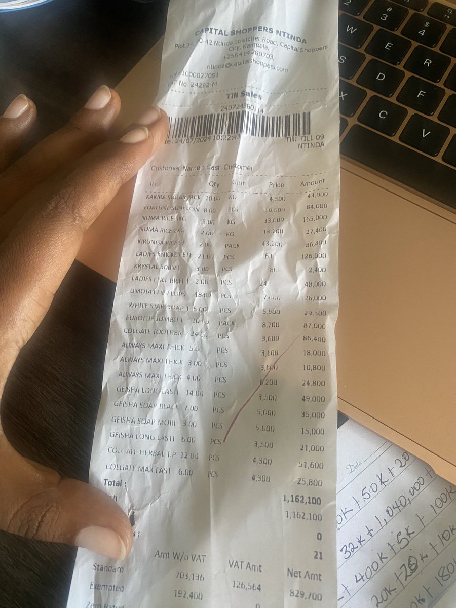 AAgather's tweet photo. Guys, this the amount of money we received; Agather- UGX 32,478,430 and $200 @Mutuzo_M - UGX 13,563,000
@DrOtileUg’s go fund me- $1,682, $50 went into charges.
@CityLawyer01’s go fund me- €905, €30 went into charges. Otile sent the money to me it came up to about 5,735,070 and @CityLawyer01 sent the money to @Mutuzo_M-3,100,000 and says he will sent the remaining €43 later.
I spent 4,105,000 on shopping for the prisoners- 1,162,100, fuel-430,000, fuel to @Mama_d256 50,000, transport for 2 sureties 60,000, money for LC letter for 2 sureties who didn’t have money 20,000, lunch for people visiting prisoners- 140,000, lunch for volunteers and some of the lawyers-333,000, transport to look around for missing people 100,000, money to leave behind for prisoners, 1,000,000 (800k at Murchson Bay and 200k at Women prisons, 820,000 for bail sent to @masakeonline (unfortunately thats all the expenditure I can remember but if there is more I will come back🤦🏽♀️)
@Mutuzo_M spent about 5,815,300
Anyway, in total now I have about 34,000,000 and $200.
@Mutuzo_M has 7,684,000. Tedious work and most people wanted to remain anonymous but in case you have any more questions, I will answer them. Also what you guys want us to do with the remaining money.