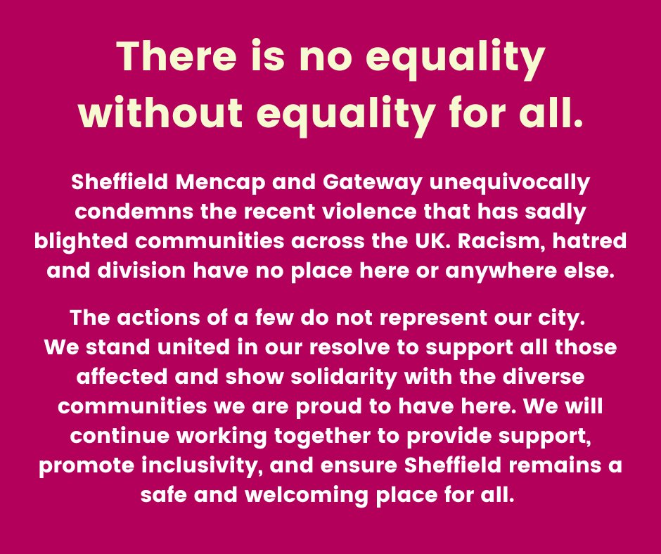 SheffieldMencap's tweet photo. If you feel unsafe or are in danger whilst out and about, please use the Sheffield Safe Places map (https://t.co/Y8JWaA6lhJ) to find your closest Safe Place.
We are here if you are concerned about attending any of our services or need support. You can call us on 01142 767757. https://t.co/EnT0EUensP