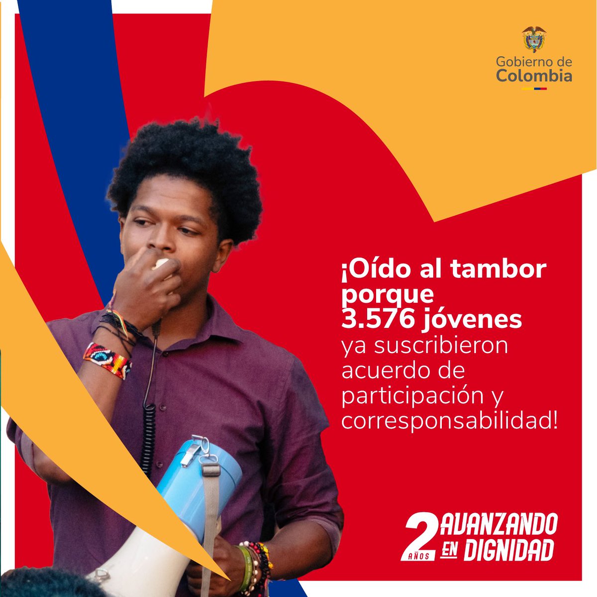 2 años #AvanzandoEnDignidad logrando importantes avances en la construcción de una sociedad más justa e inclusiva.

¡Avancemos juntos!

<a href="/MinIgualdad_Col/">Ministerio de Igualdad y Equidad de Colombia</a> <a href="/Minvivienda/">Minvivienda</a>