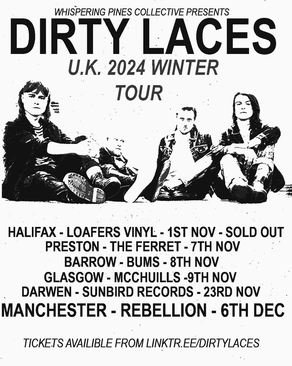 We’re hitting the road again this Winter. 

If you’ve never seen us before take a risk you won’t be disappointed, and if you’ve been with us from the start we can’t wait to see you again. We’re sounding better than ever. 

TICKETS ON SALE NOW!! 

See you there??