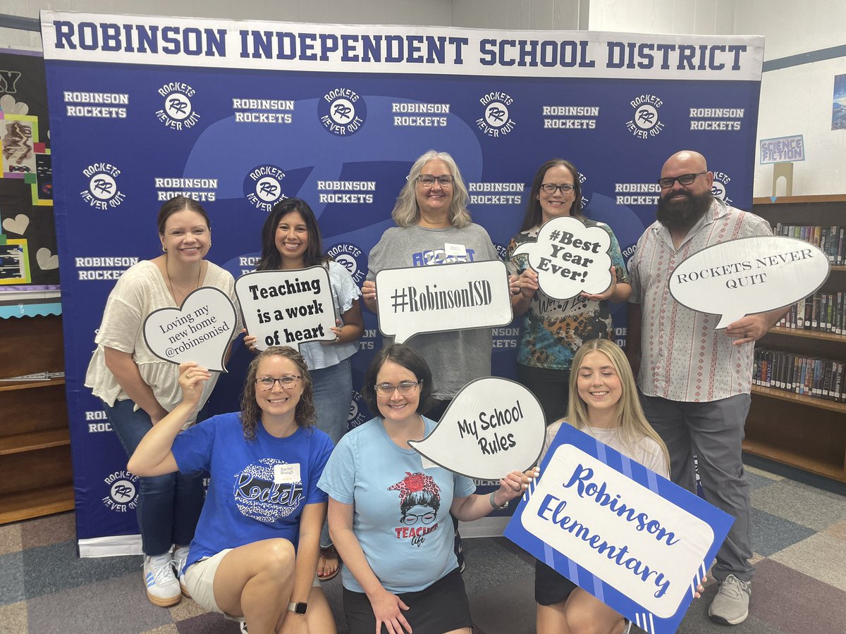 Excited for this new year and thankful for these new staff members. #RobinsonISD <a href="/RISgreatness/">RISD Intermediate</a> <a href="/ElemRob/">Robinson Elementary</a>