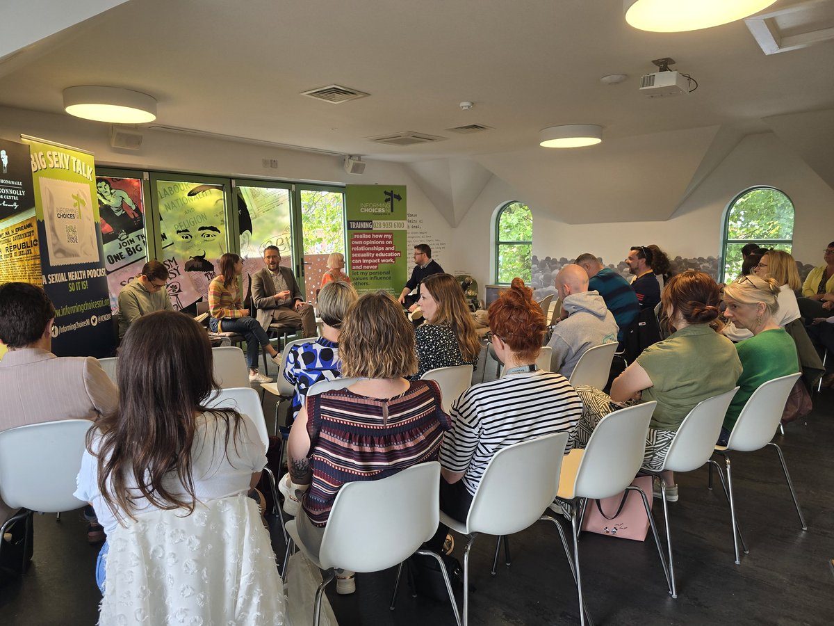 Great turnout at <a href="/JamesConnollyVC/">Áras Uí Chonghaile | James Connolly Visitor Centre</a> for this afternoons discussion about relationships and sexuality education.
