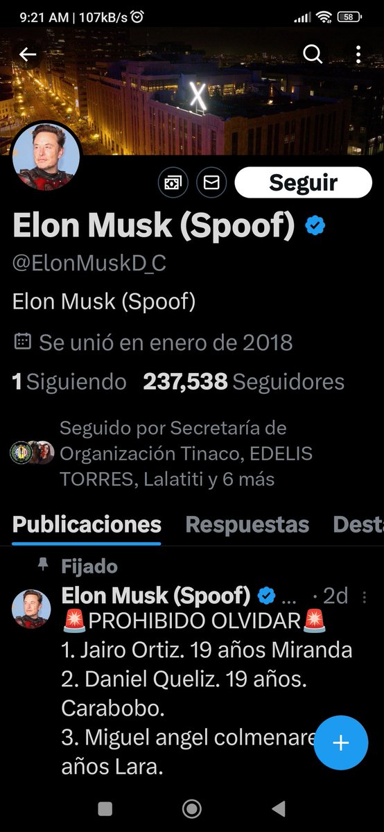 RiveroMarr's tweet photo. Elon está en contra de Venezuela le ha declarado la guerra mediática , a poner todos rechazo a Elon musk , tirano de los medios 
Salgamos de su fracasado X https://t.co/QjfInVuQca