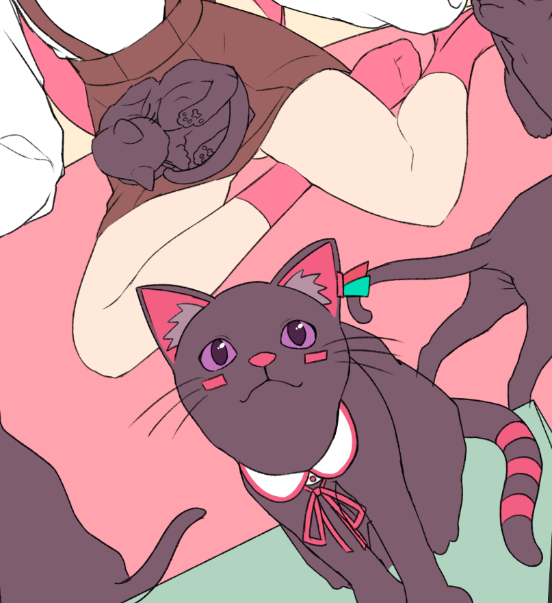 「wip 猫描きたくて猫描いたら楽しくなって猫だらけになっているの図」|milleのイラスト