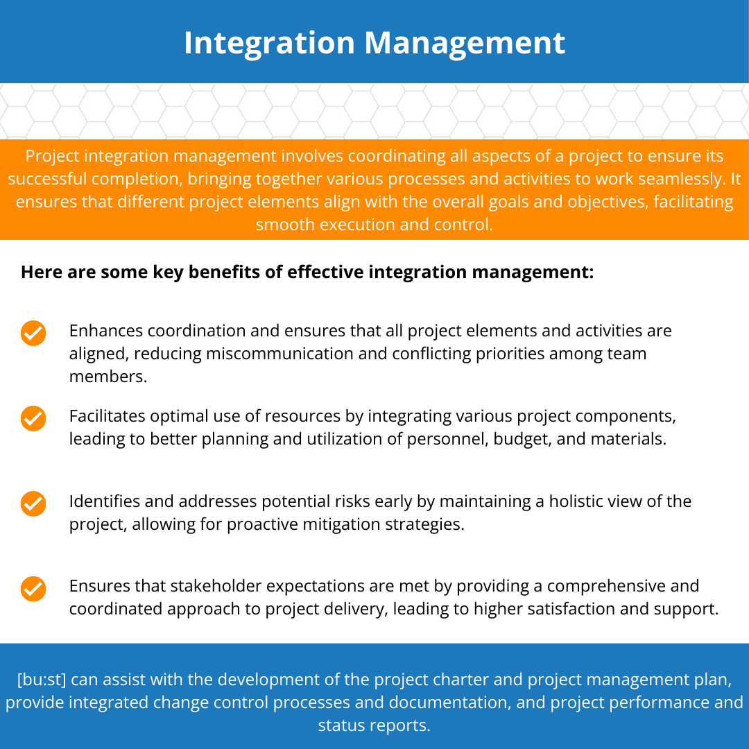 bust_usa's tweet image. Project integration management ensures that all project components are effectively coordinated and work together to achieve the project&apos;s overall objectives.

#IntegrationManagement #ProjectManagement
