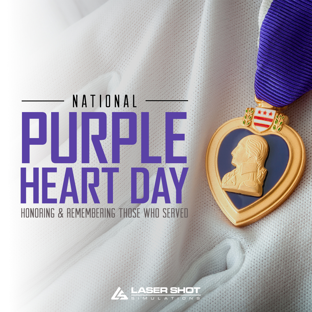 Laser_Shot_Inc's tweet photo. Honoring the brave and resilient recipients of the Purple Heart on #PurpleHeartDay 🎗️ Your sacrifices inspire us all to cherish freedom and unity. Let's stand together in gratitude for our heroes. 💜🇺🇸 #PurpleHeart #Heroes #Courage #NeverForget #lasershot https://t.co/0PBnHrR2VR