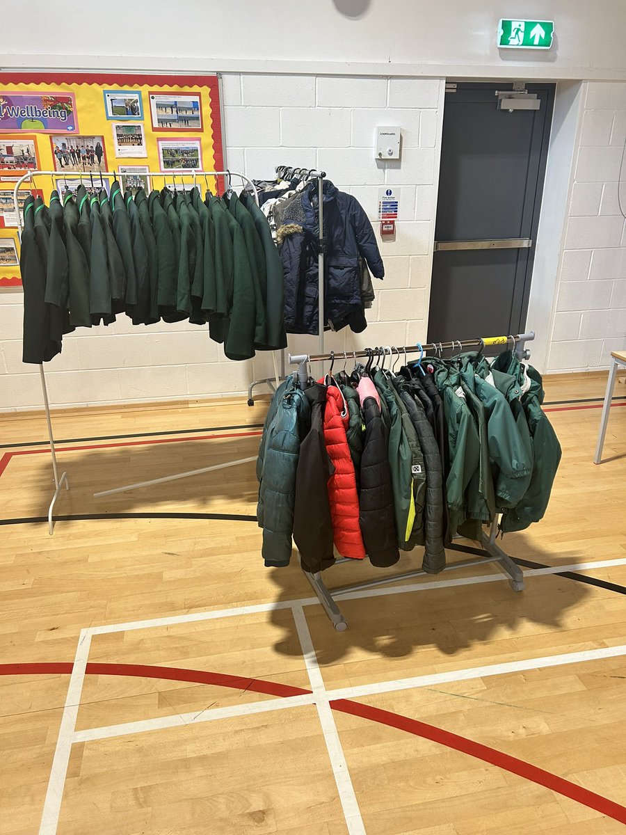 StMarysPS14's tweet photo. Plenty of clothes available at our uniform bank this Friday from 10-12. Thank you for all the donations and thank you to Mr Bunce, Mrs Wilson, Ms Boyle and Mrs Sorrie for coming in to set it up. https://t.co/AVtD1SAneD
