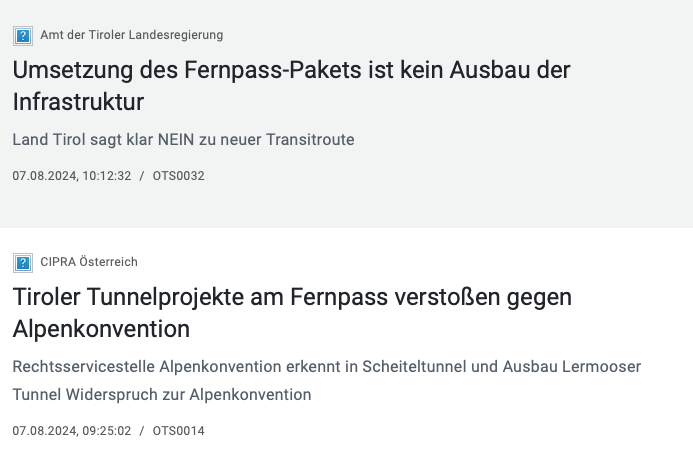 Zurück in die Zukunft: noch der Veröffentlichung des Gutachtens via alpenkonventionsrecht.at gibt's schon eine Stellung des Europarechtsexperten des Landes Tirol dazu...