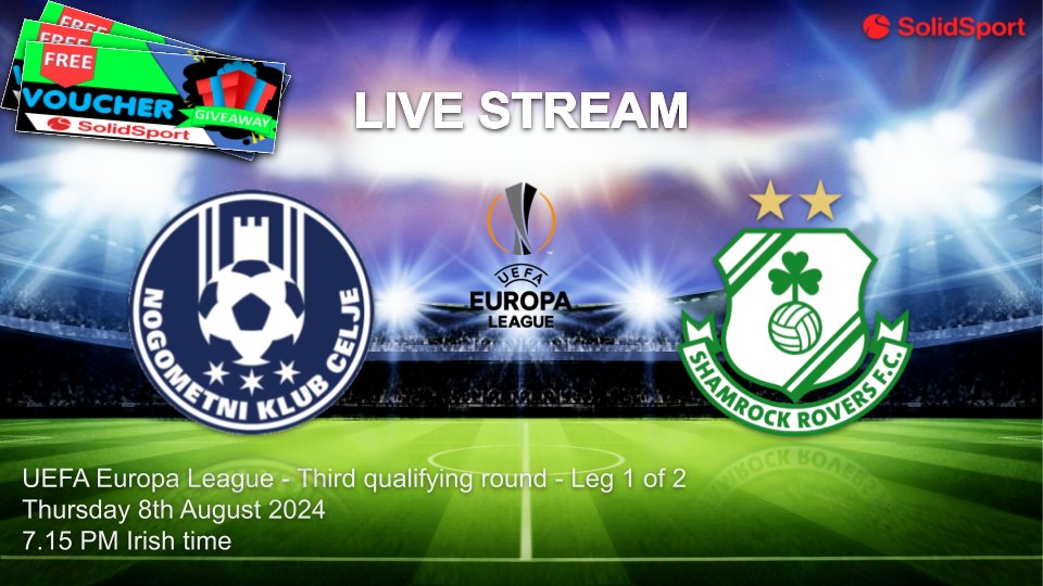 solidsport_swe's tweet image. LOTTERY l WIN FREE TICKETS
🇸🇮 NK Celje - Shamrock Rovers 🇮🇪
🗓️Thursday, 8th at 7.15 PM
🔊Darren Kilfara on commentary

To have a chance to win a ticket, follow us and share this post!
📢Winners will be announced on the 8th at 4.15 PM 

📺 Direct link to Livestream:…
