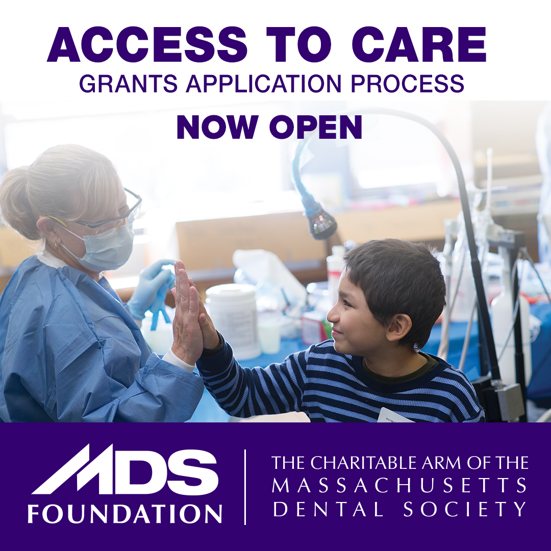 MassDental's tweet image. The MDS Foundation 2024-2025 Access to Care grant application process is now open. Community organizations seeking help for oral health initiatives in Massachusetts can learn more at ow.ly/GKUg50SQcJ8.