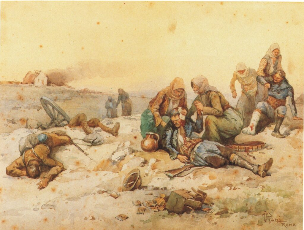 İzmir'in işgali sırasında Yunan ordusunun mezalimine tanıklık eden İtalyan ressam Vittorio Pisani'nin o güne ilişkin tabloları - 15 Mayıs 1919.