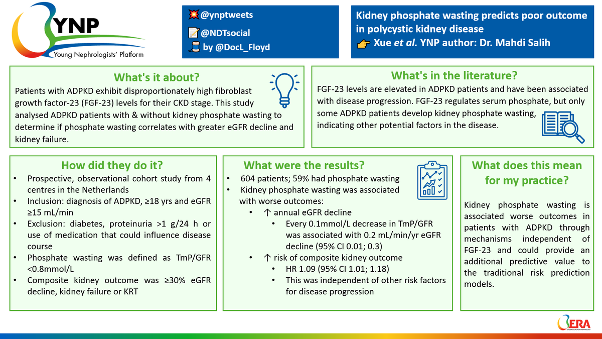 ynptweets's tweet photo. Snapshot summary by @DocL_Floyd on kidney phosphate wasting in polycystic kidney disease. 😎

https://t.co/sC4RI0wg82

Mahdi Salih is the YNP author.

@ERAkidney @NDTsocial @hjanders_hans https://t.co/ImQmPG3vBH