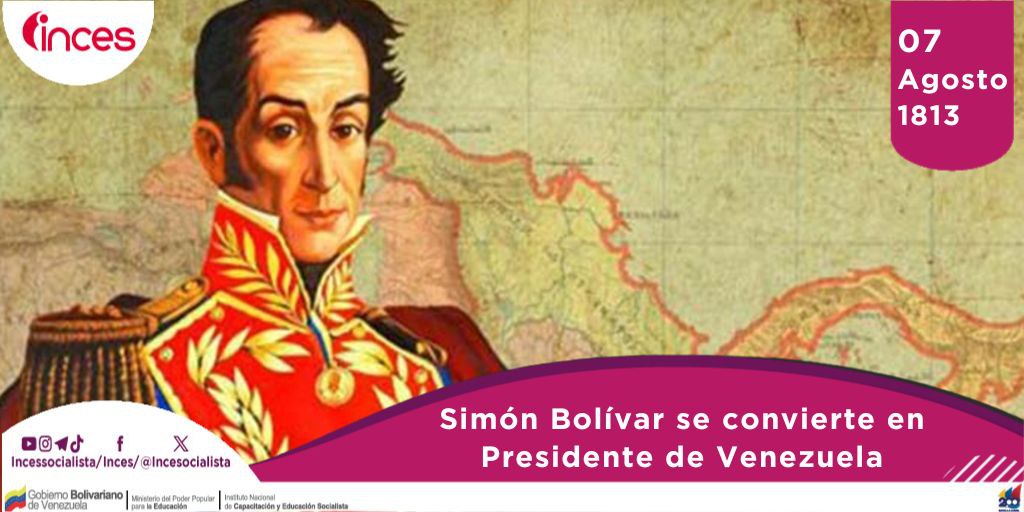 En 1813, Simón Bolívar asumió el cargo de Presidente de Venezuela en un momento de gran importancia histórica. Venezuela se encontraba inmersa en la lucha por su independencia del dominio colonial español, liderada por el propio Bolívar y otros próceres de la causa emancipadora.