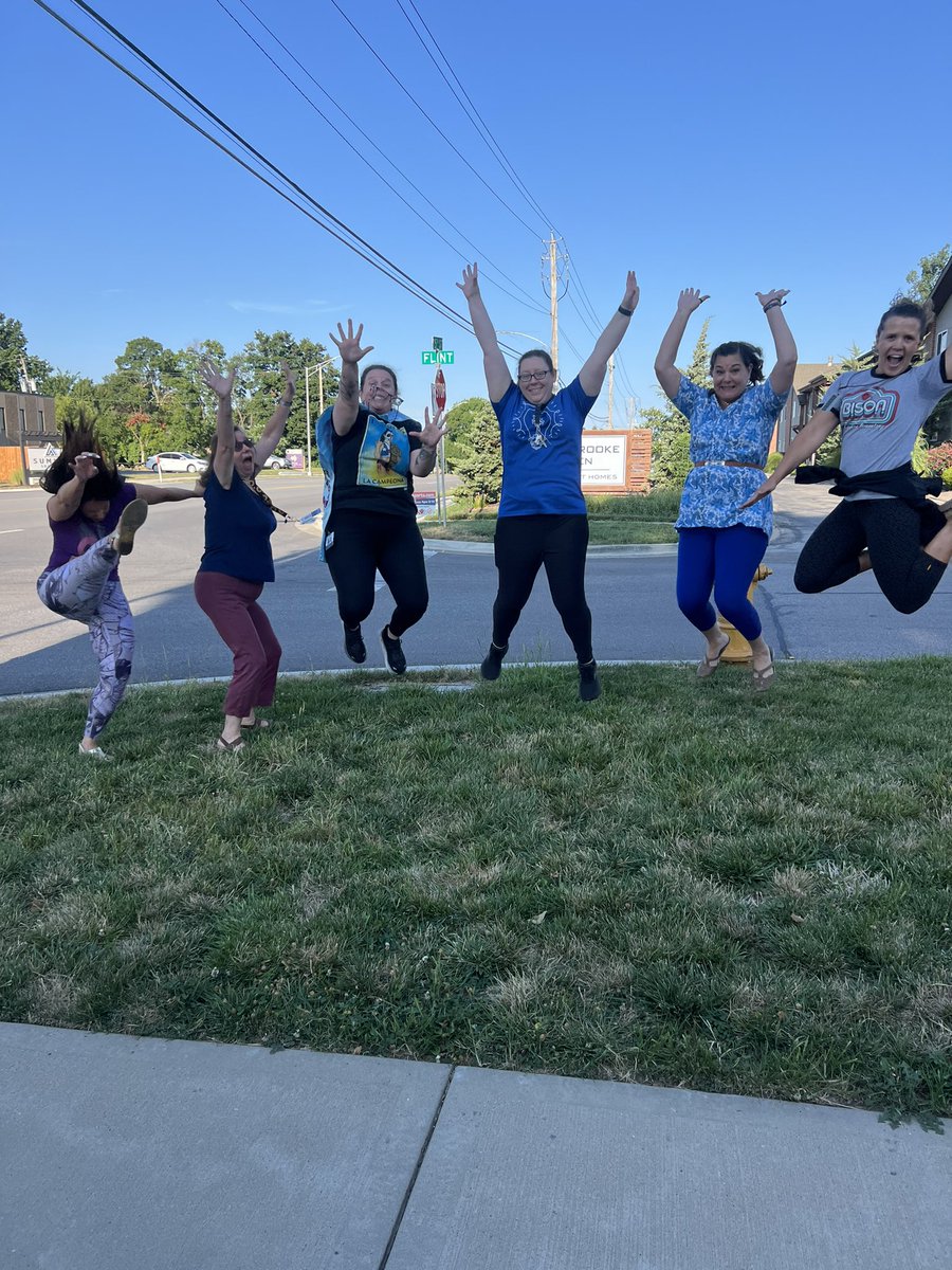 BethMNichol's tweet photo. Specials, coach and nurse are jumping for joy to be all in! #ALLinSMSD #ShawanoeBison https://t.co/6IvcjMlcM8