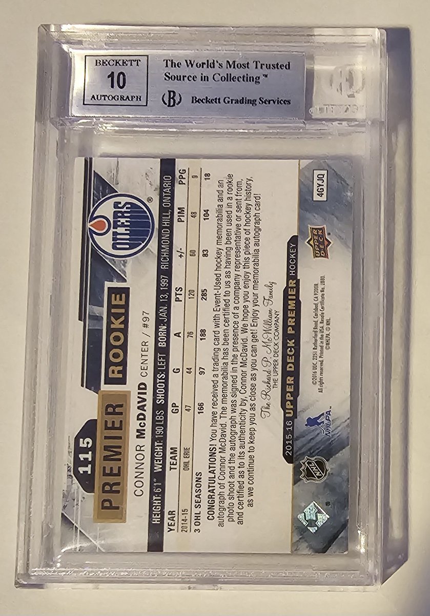 Fine. Fuck it. 7k

Let's get this sold. Connor McDavid 

BGS 9 Auto 10 Premier RPA /199

None higher.