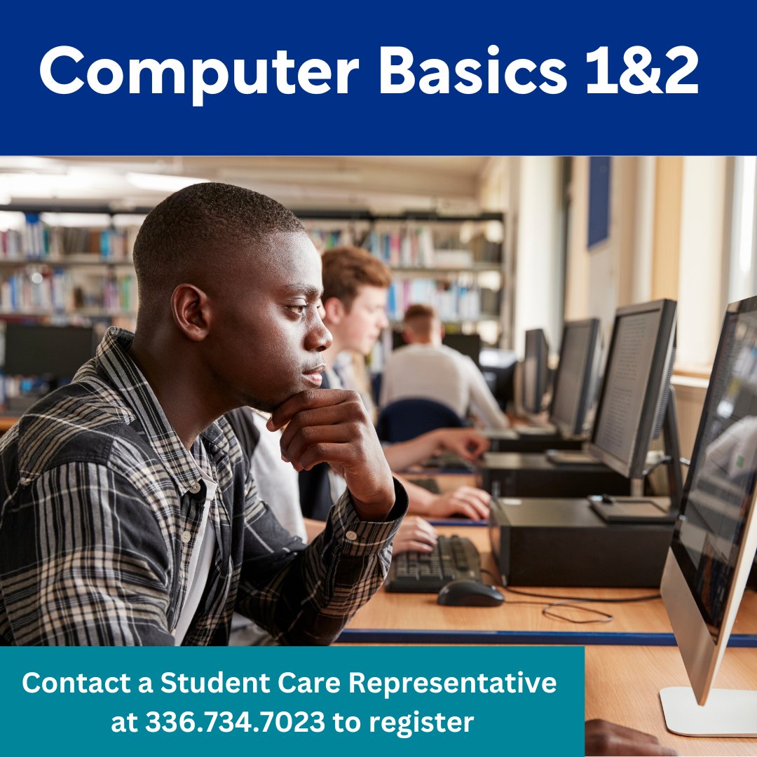 ForsythTechCC's tweet image. 🚀 Ready to conquer the digital world? 🌐 Dive into our Computer Basics 1&amp;amp;2 courses!
📅 Part 1 starts August 21
📞 Register: 336-734-7023
Perfect for tech newbies or those needing a refresh. Learn at your own pace with hands-on support. Enroll today! 💻✨

#ComputerBasics #Tech