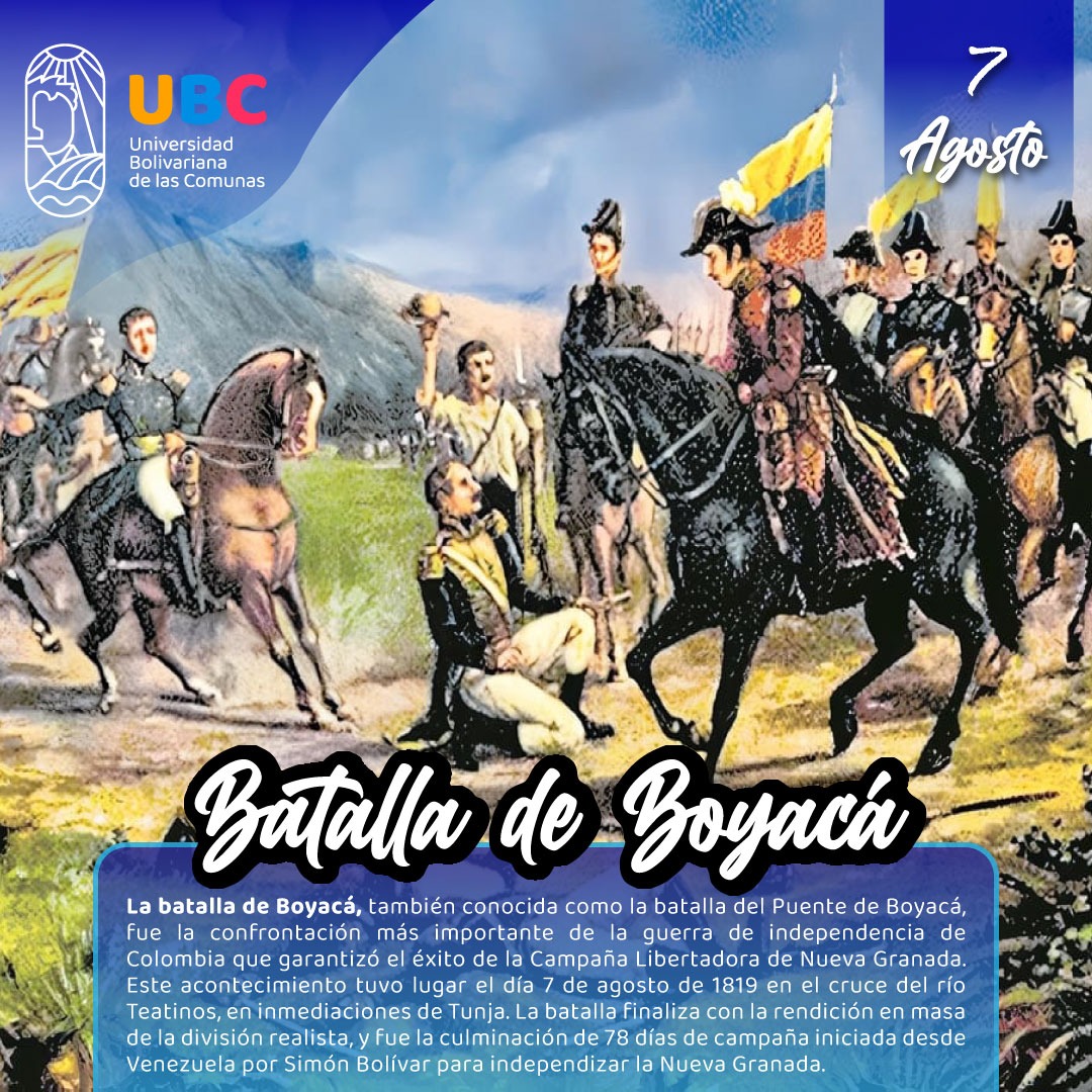 Batalla de Boyacá #Efeméride #7agosto