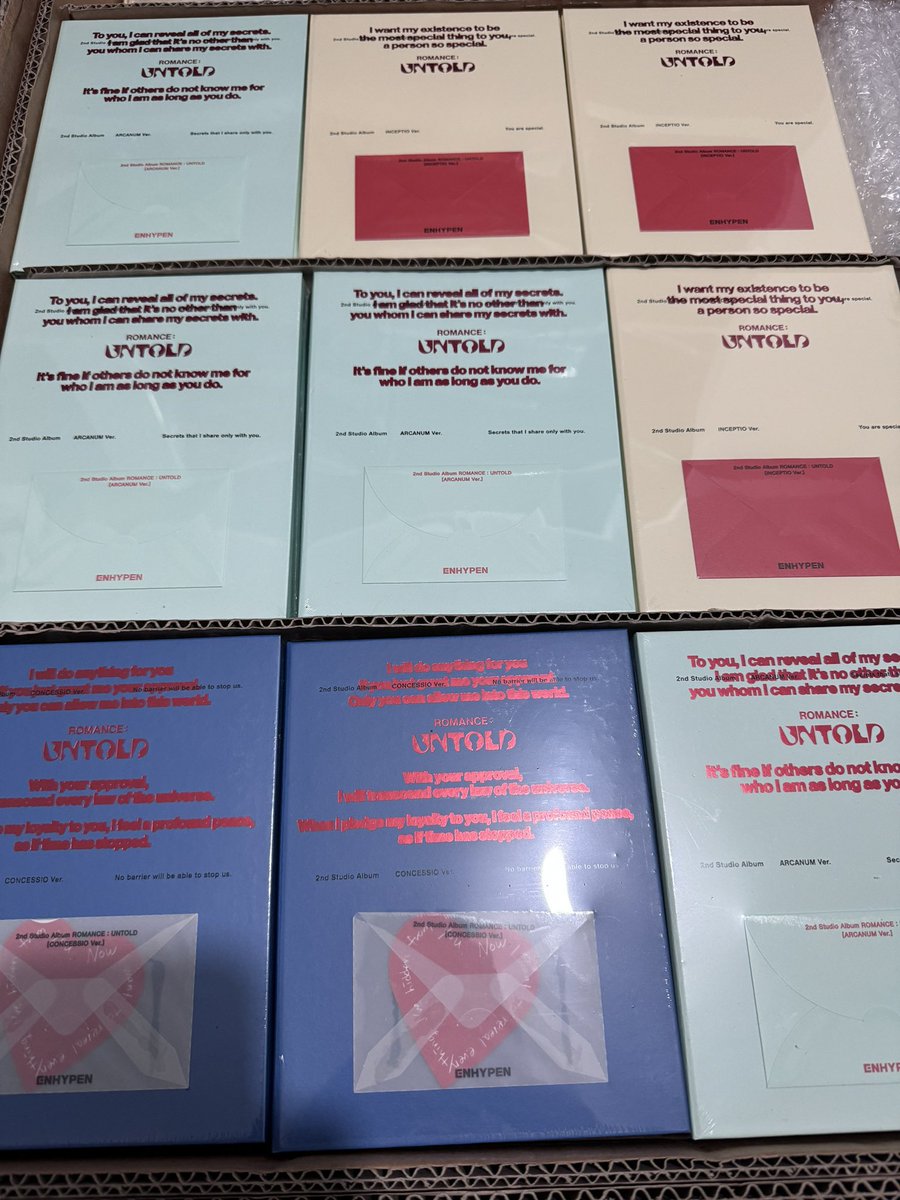 lmcph_'s tweet photo. WTS/LFB 

ONHAND 

Sealed Romance Untold -700 each , 2,100 set

can do cod but 899 each

you can check my reviews on tiktok https://t.co/fQVcgrCa2d

wts romance untold | wts enhypen | wts onhand romance untold https://t.co/ExzVMnSFwH