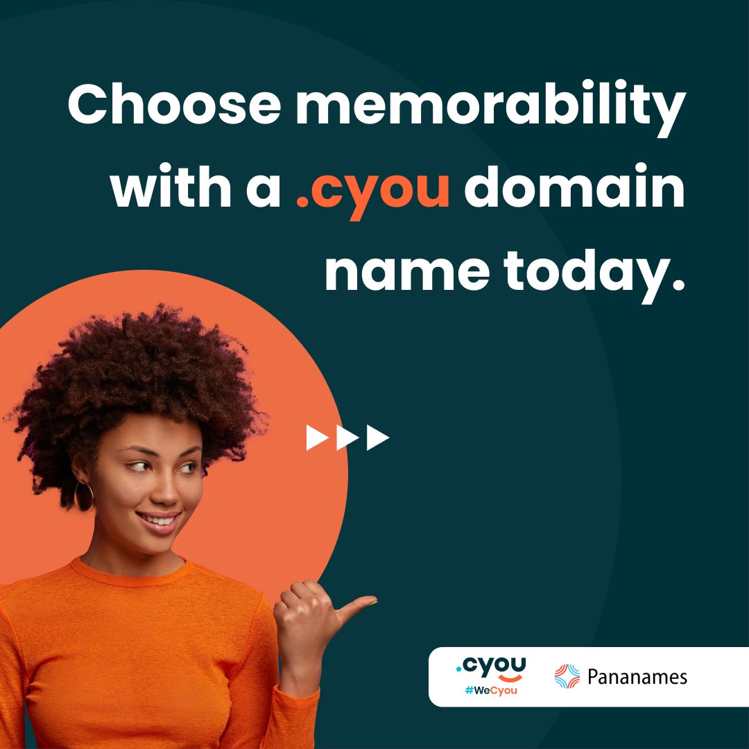 dotcyou's tweet photo. Invest in your brand, and don’t break the bank! 😎

Explore great .cyou options with @pananames  today!

#cyou #DomainIndustry #Website #websitename #domainname https://t.co/sERWkGvtH9