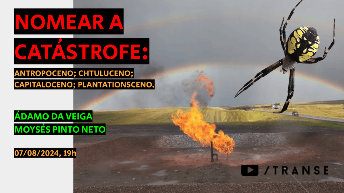 moysespintonet0's tweet photo. Hoje @IEPresente @AdamoTwitt e eu conversaremos sobre o nome da nossa época: Antropoceno, Capitaloceno, Cthuluceno, Plantationceno? A escolha tem consequências. Explicaremos. https://t.co/Sk5UPpAPuQ