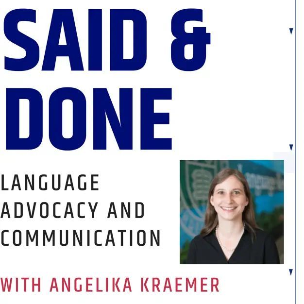 CornellLRC's tweet image. On Wednesdays, we listen to podcasts. While #SpeakingOfLanguage will be back soon, check out the podcast of our friends at the @ColumbiaLRC. 
Said &amp;amp; Done host Chris Kaiser spoke with our own Angelika Kraemer about language advocacy and communication.

linktr.ee/saidanddone