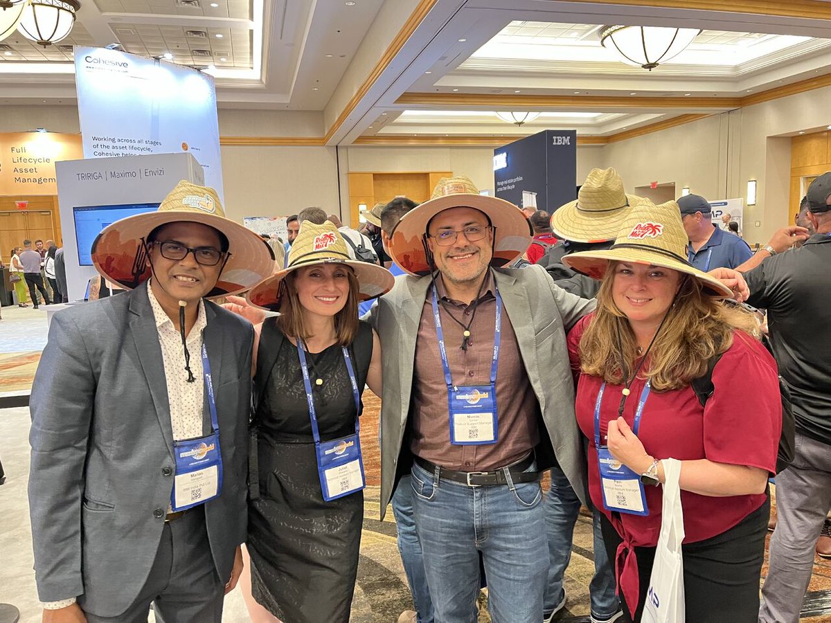 JllTechnologies's tweet image. What a great start to #MaximoWorld and #TRIRIGAWorld with an action-packed Day One! 

From learning sessions to networking opportunities and designing hats at the JLL booth, everyone hit the ground running. 

We&apos;re ready for Day Two - see you there!