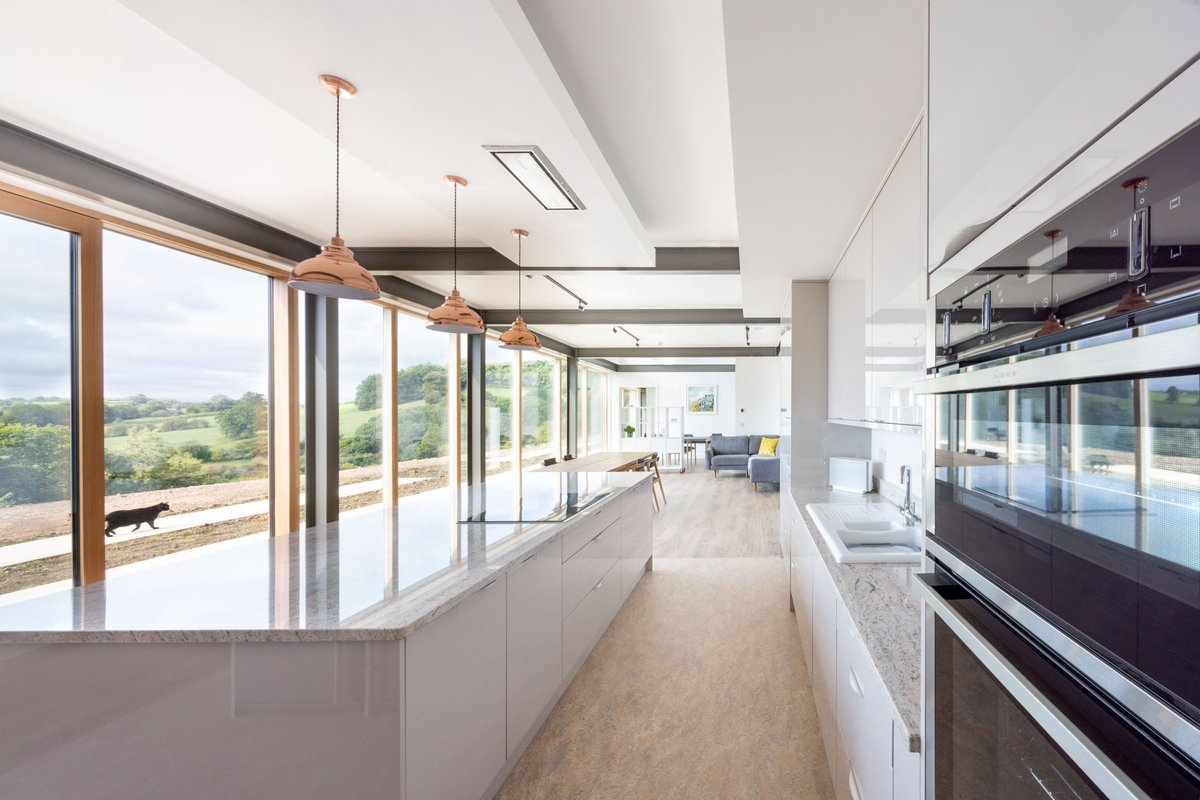 ‘In every room we feel part of the landscape - but without having to put a jumper on!’ Rationel AURAPLUS triple glazing opens up views all round at Sarah &amp; Mike’s newbuild home in Derbyshire
Save money  with Rationel sustainable windows

rationel.co.uk/guidance/aura-…